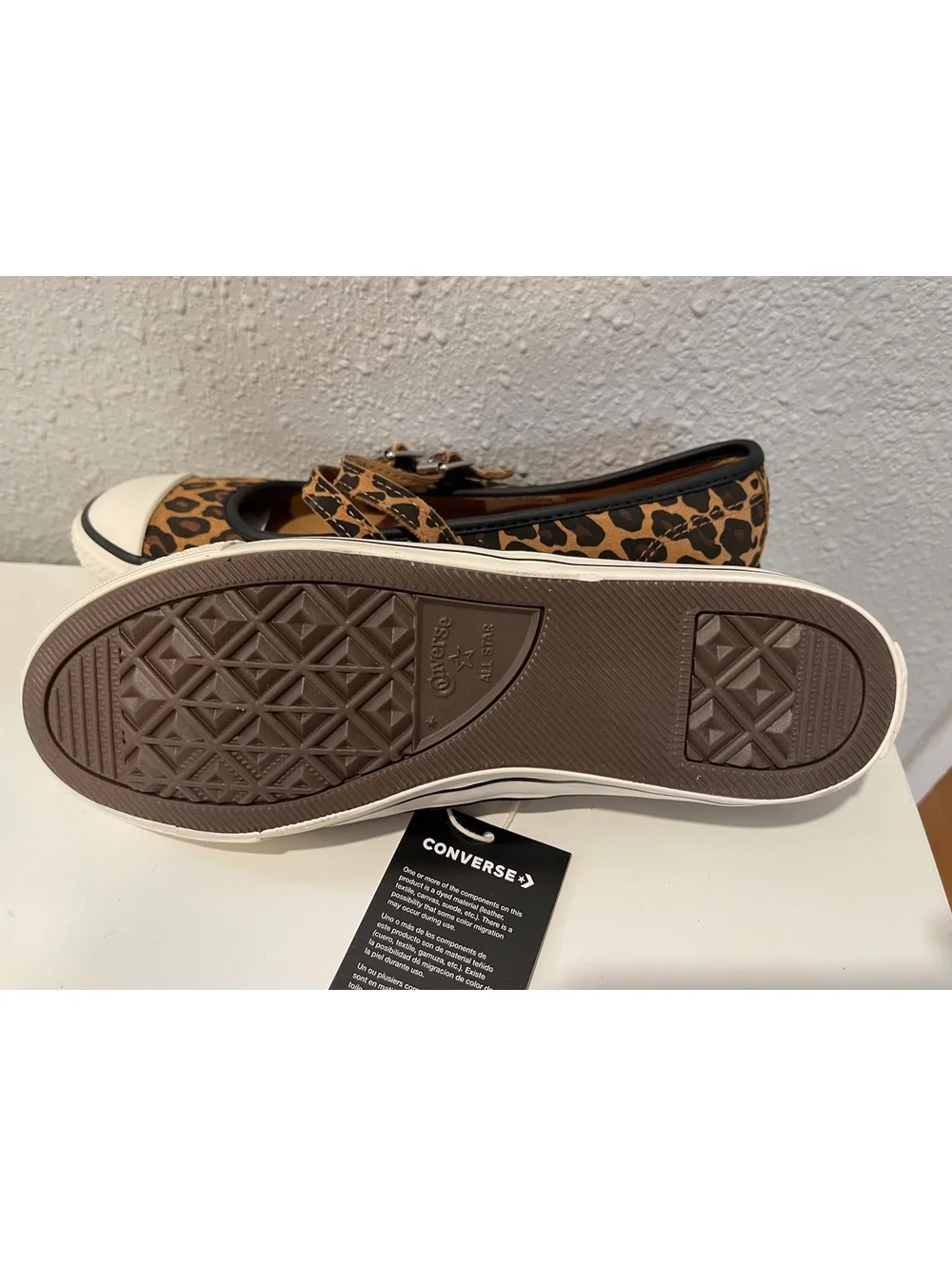 Converse All Star Leopard Print Mary Jane Sneakers - Picture 6 of 7